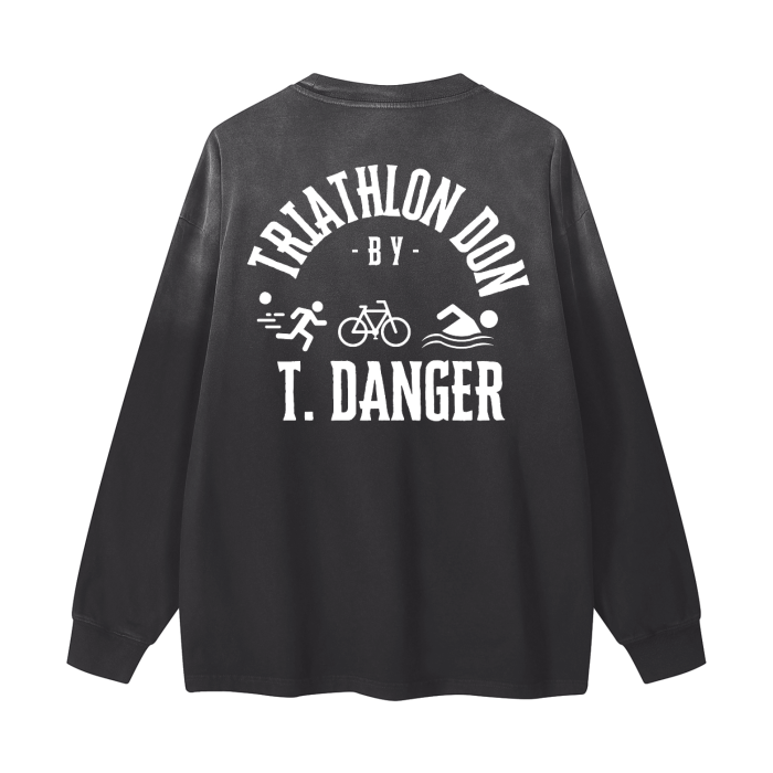 Gradient Vintage Washed Long Sleeve Tee - 270 GSM